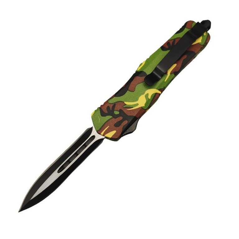 Navaja Autom Tica Militar De Pulgadas Camuflaje Stiletto Knife Mx