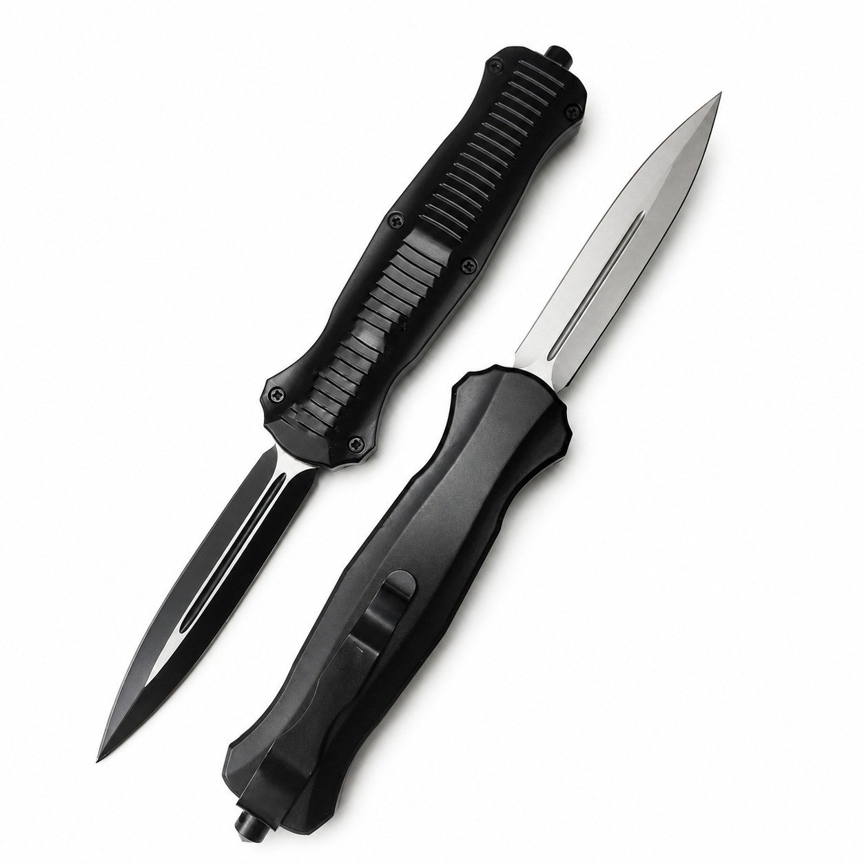 17109-main-white-clean-v3.jpg Cuchillo automático táctico OTF grande - Mango negro