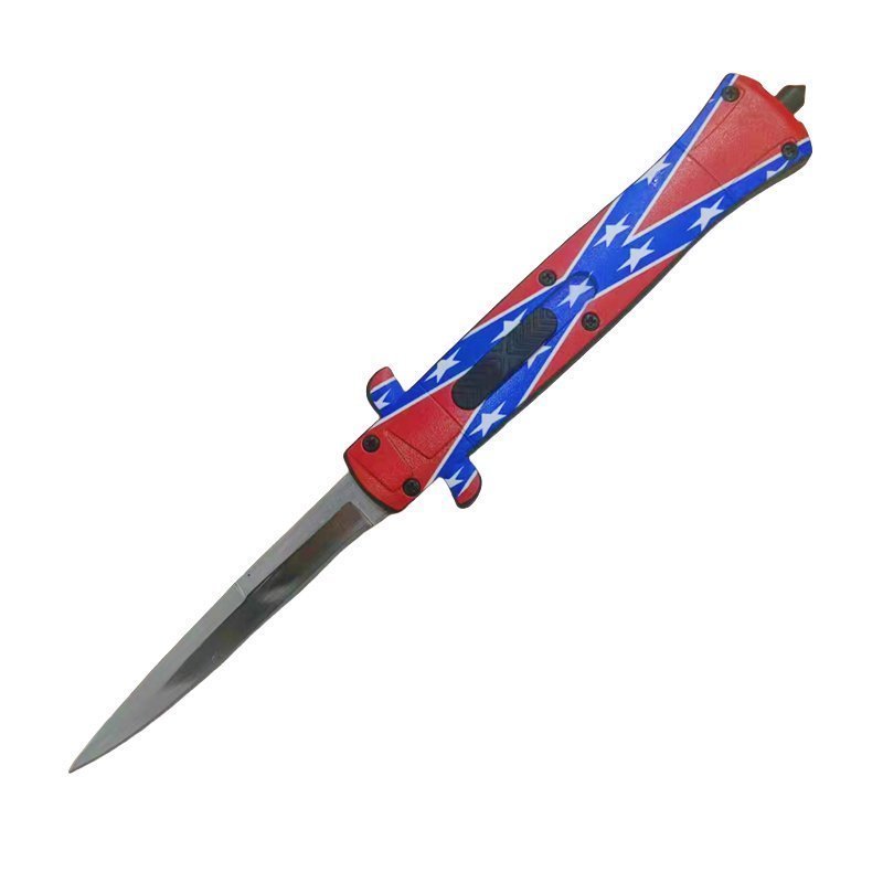 20241115165752.jpg Cuchillo italiano Stiletto de 9 pulgadas - OTF automático (mango de bandera)