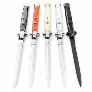 Navaja italiana Stiletto Switchblade de 13 pulgadas - Automática