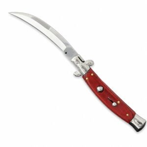 Cuchillo italiano Stiletto de 9 pulgadas - Navaja con mango de palisandro