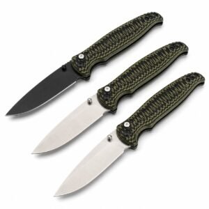 Cuchillo de apertura lateral Butterfly 4300 con mango G10 bicolor