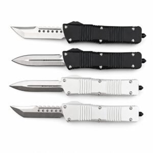 Cuchillo OTF Microtech Big Dragon Gen 2 con logotipos de daga y garra