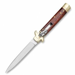 Cuchillo de apertura lateral con protector de latón AKC Leverletto
