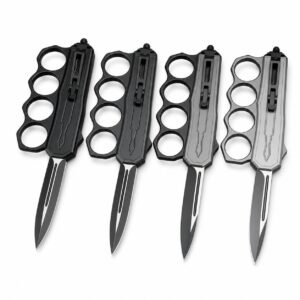 Los guantes de microtecnología saltan directamente al cuchillo Tiger OTF