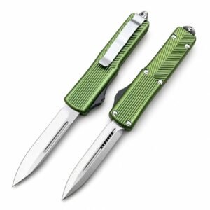 Cuchillo OTF con mango de patrón vertical Microtech UT