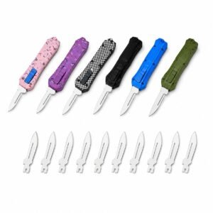 El mini bisturí salta hacia arriba el cuchillo OTF