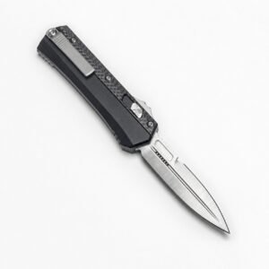 Cuchillo OTF Microtech Serpent G10 y mangos de fibra de carbono