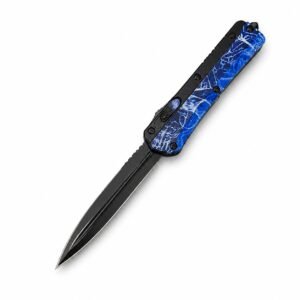 Hoja negra Taise azul del Dios Serpiente con empuñadura de zinc