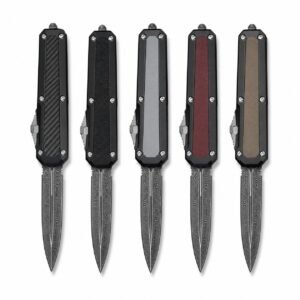 Cuchillo OTF de Damasco del Dios Serpiente de microtecnología