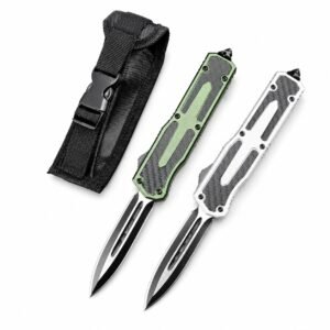 Cuchillo Microtech Scira con mango de zinc que salta directamente OTF