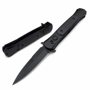 Navaja de salto lateral Black Field AKC