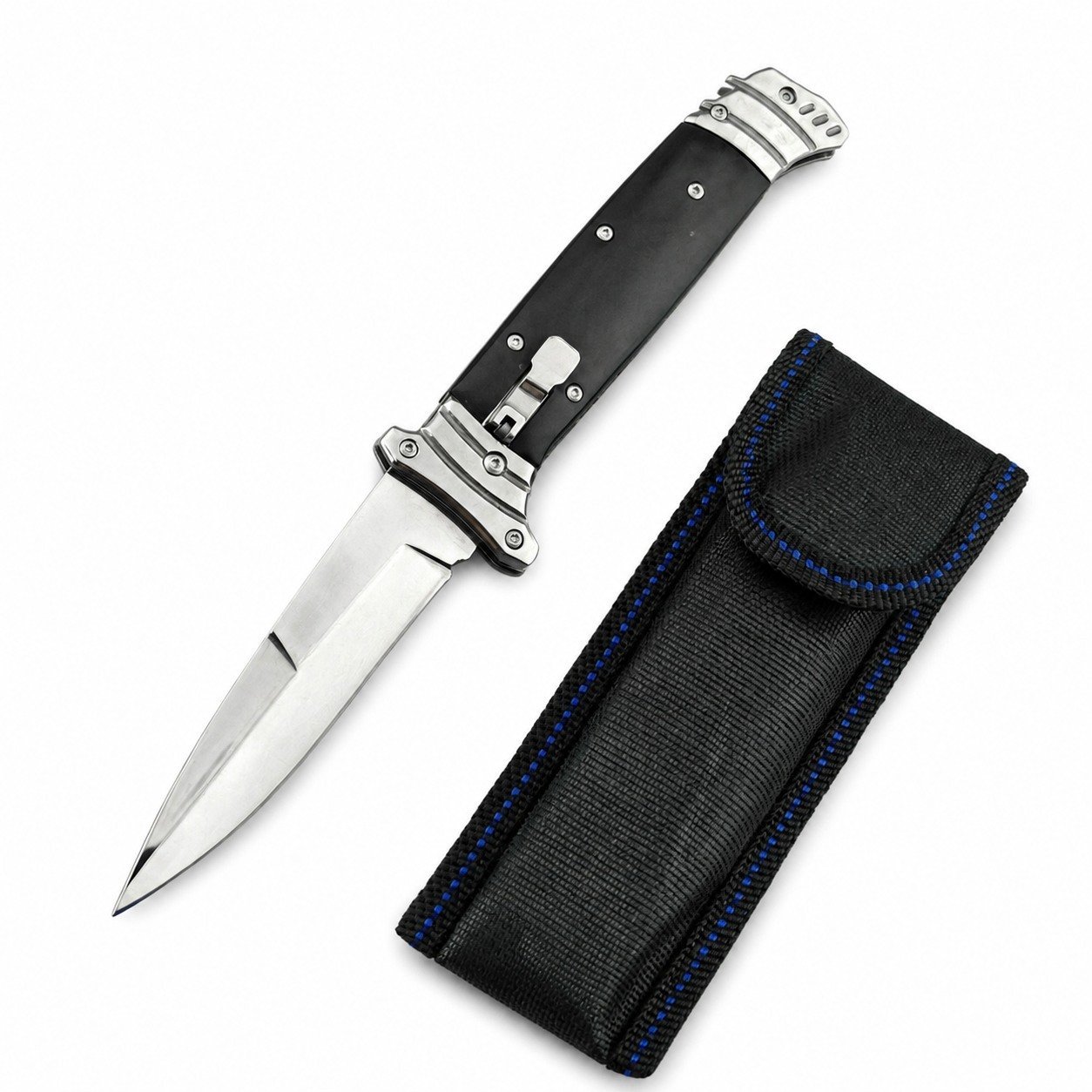49785-main-white-clean.jpg La nueva versión del pez saltarín presenta una navaja de salto lateral con mango negro