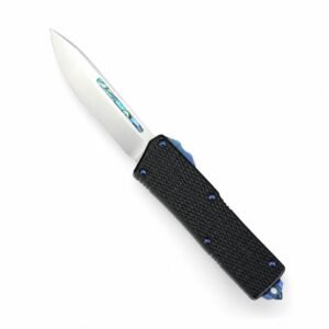 Cuchillo OTF con mango negro CobraTec Direct Jump edición especial