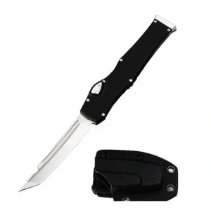 Cuchillo navaja automática con tecnología automática, hoja Tanto grande de 6,15 pulgadas