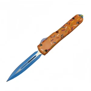 Cuchillo OTF de guerrero de postre serie naranja UTX70 de 5,5"